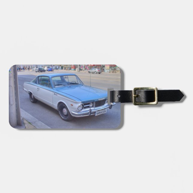 Etiqueta De Bagagem Plymouth Barracuda (Frente Horizontal)