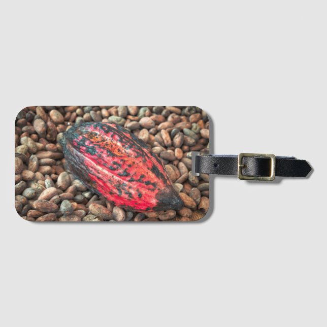 Etiqueta De Bagagem Pod de Cacao  (Frente Horizontal)