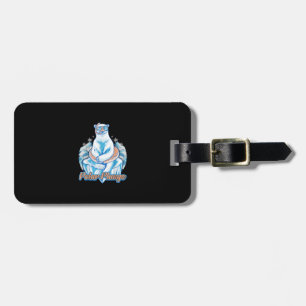 Etiqueta De Bagagem Polar Plunge Ice Jump Engraçado Urso Polar Engraça
