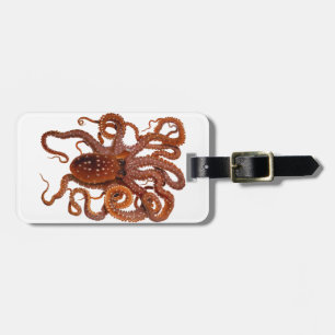 Etiqueta De Bagagem Polvo manchado do Macropus do polvo branco