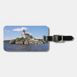 Etiqueta De Bagagem Pomham Rocks Lighthouse, Rhode Island