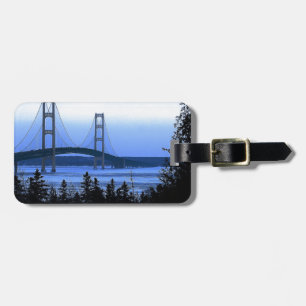 Etiqueta De Bagagem Ponte de Mackinac