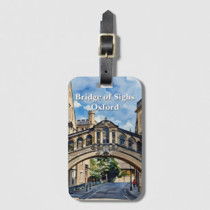 Etiqueta De Bagagem Ponte de Orelhas em Oxford Watercolor Painting