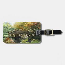 Etiqueta De Bagagem Ponte Gapstow do Central Park