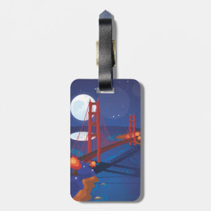Etiqueta De Bagagem Ponte Golden Gate de São Francisco