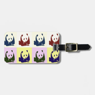 Etiqueta De Bagagem Pop Art Baby Pandas