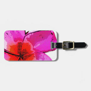 Etiqueta De Bagagem Pop art do Frangipani