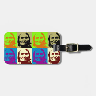 Etiqueta De Bagagem Pop Art Freedom Fighter Geronimo