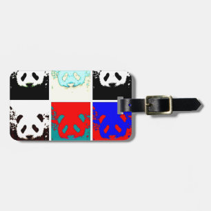 Etiqueta De Bagagem Pop Art Panda