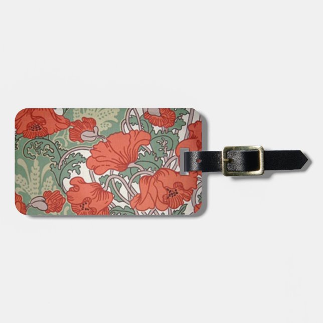 Etiqueta De Bagagem Poppies (Frente Horizontal)