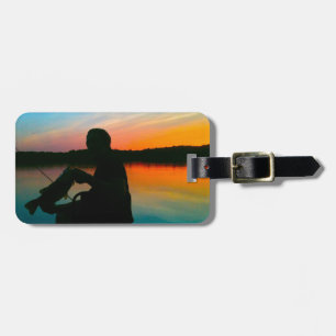 Etiqueta De Bagagem Por do sol baixo