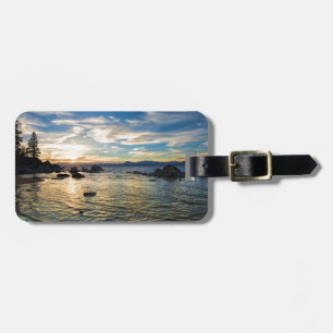 Etiqueta De Bagagem Por do sol de Lake Tahoe