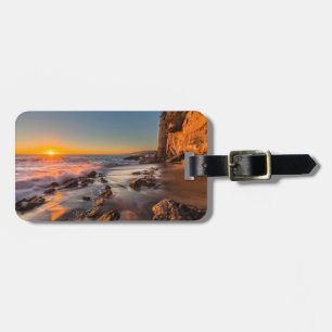 Etiqueta De Bagagem Pôr do sol na Praia Victoria