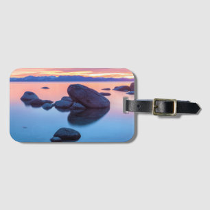 Etiqueta De Bagagem Pôr do sol no Lago Tahoe