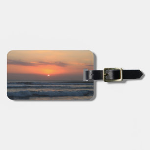 Etiqueta De Bagagem pôr do sol tropical