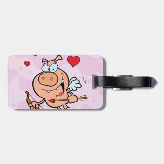 Etiqueta De Bagagem Porco Voador com Arco e Seta