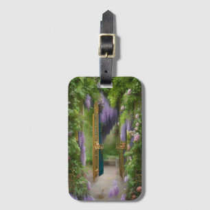 Etiqueta De Bagagem Porta do Jardim e Wisteria