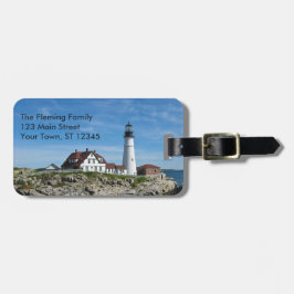 Etiqueta De Bagagem Portland Head Light Maine Lighthouse Tag