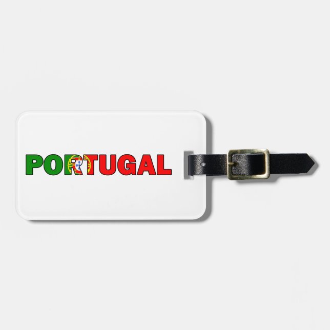 Etiqueta De Bagagem Portugal (Frente Horizontal)