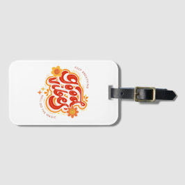 Etiqueta De Bagagem Positive Energy Good Vibes Luggage Tag Design
