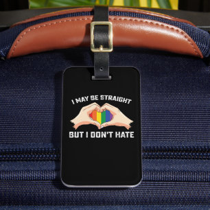 Etiqueta De Bagagem Posso ser Hetero, mas não odeio lésbica Gay