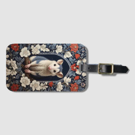 Etiqueta De Bagagem Possum Encantador Inspirado em William Morris Flor