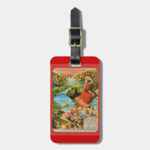 Etiqueta De Bagagem Poster das viagens vintage, Thermes de Cauterets