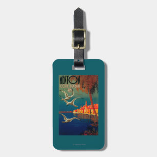 Etiqueta De Bagagem Poster de viagens de Riviera francês # 1