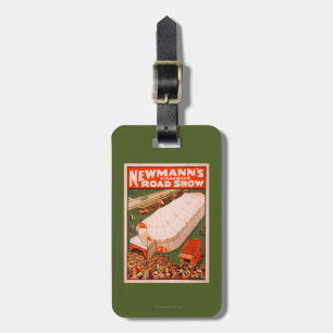 Etiqueta De Bagagem Poster mágico famoso da mostra da barraca da