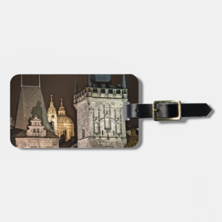 Etiqueta De Bagagem Prague Towers Night