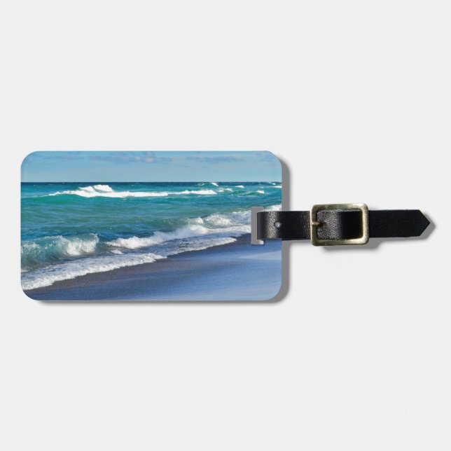Etiqueta De Bagagem Praia (Frente Horizontal)