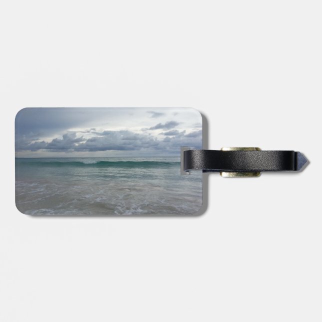 Etiqueta de bagagem - Praia (Traseira Horizontal)