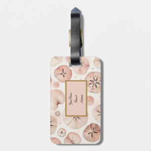 Etiqueta De Bagagem Praia Blush Sand Dollar