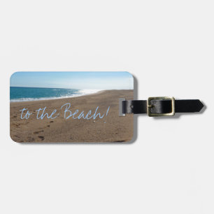 Etiqueta De Bagagem Praia com citações