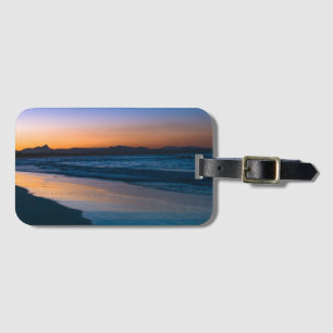 Etiqueta De Bagagem Praia de Belongil logo após o pôr do sol, Byron Ba