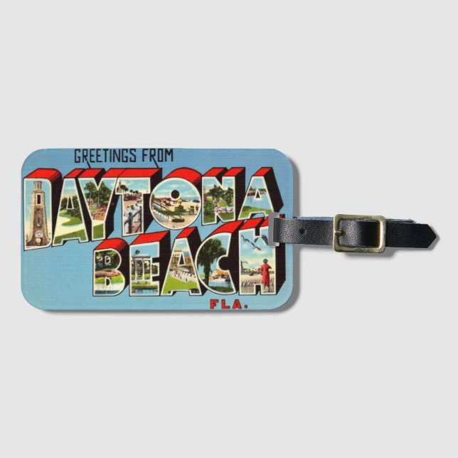 Etiqueta De Bagagem Praia de Daytona (Frente Horizontal)
