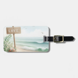 Etiqueta De Bagagem Praia do Amor em Fora