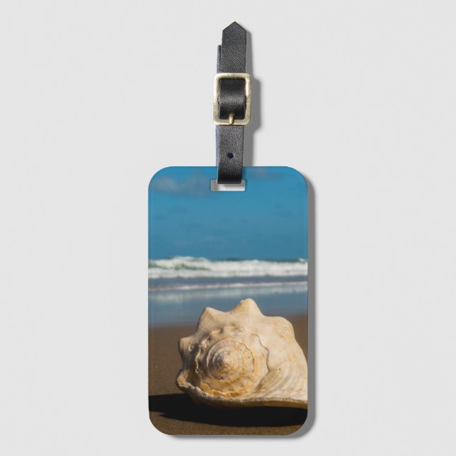 Etiqueta De Bagagem Praia futura (Frente Vertical)