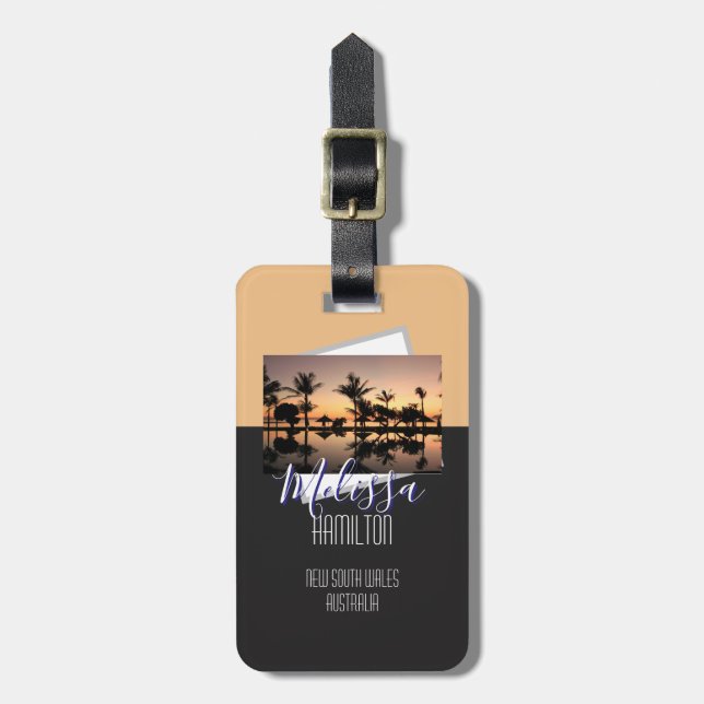 Etiqueta De Bagagem Praia LT05-0426 (Frente Vertical)