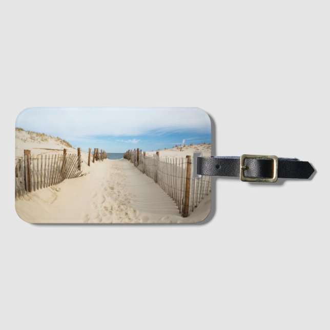 Etiqueta De Bagagem Praia quieta (Frente Horizontal)