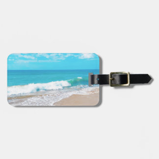 Etiqueta De Bagagem Praia tropical