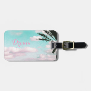 Etiqueta De Bagagem Praia Tropical, DreamOcean View, Palm