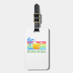 Etiqueta De Bagagem Praia Vintage Bora Bora