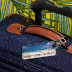 Etiqueta De Bagagem Praias Tropicais   Praia Tropical Anguila