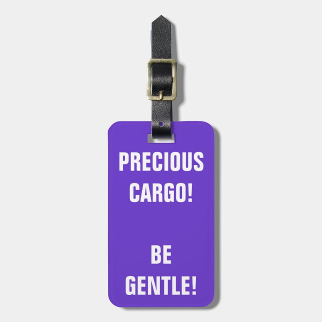 Etiqueta De Bagagem Precioso Cargo (Frente Vertical)
