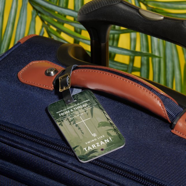 Etiqueta De Bagagem Prendendo em um Thread (Frente Insitu 1)