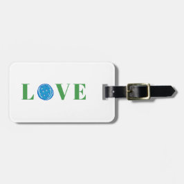 Etiqueta De Bagagem Preppy Pickleball Love