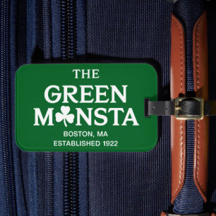 Etiqueta De Bagagem Presente de beisebol Green Monsta Boston Green Mon