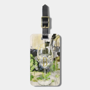 Etiqueta De Bagagem Presente de enroladores de vinho - MONOGRAMA Na mo