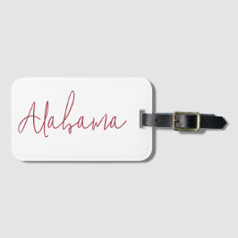 Etiqueta De Bagagem Presente de Lembrança de Viagem do Alabama